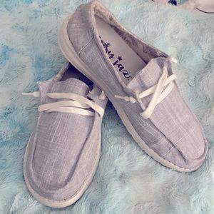 Gypsy jazz grey boat shoes